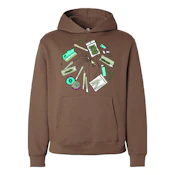 Haven - Limited Edition - Preroll Heavyweight Brown Hoodie (M)
