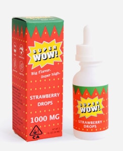 Super Wow - THC Strawberry Drops 1000mg Tincture - Super Wow