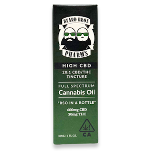 Beard Brothers - Beard Bros - High THC 20:1 THC/CBN - Tincture - 30ml
