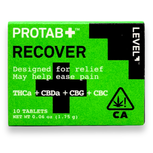 LEVEL+ - Level - Protab - Recover THCa CBDa CBG CBC - Tablets - 10pk - 100mg