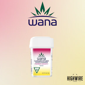 Wana Gummies Strawberry Lemonade 1:1 THC:CBD 100mg
