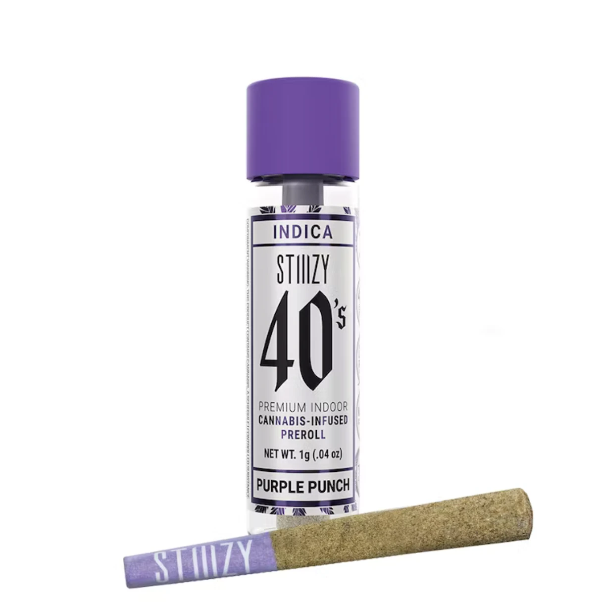STIIIZY - 1g Purple Punch 40's Infused Preroll - STIIIZY Main Image