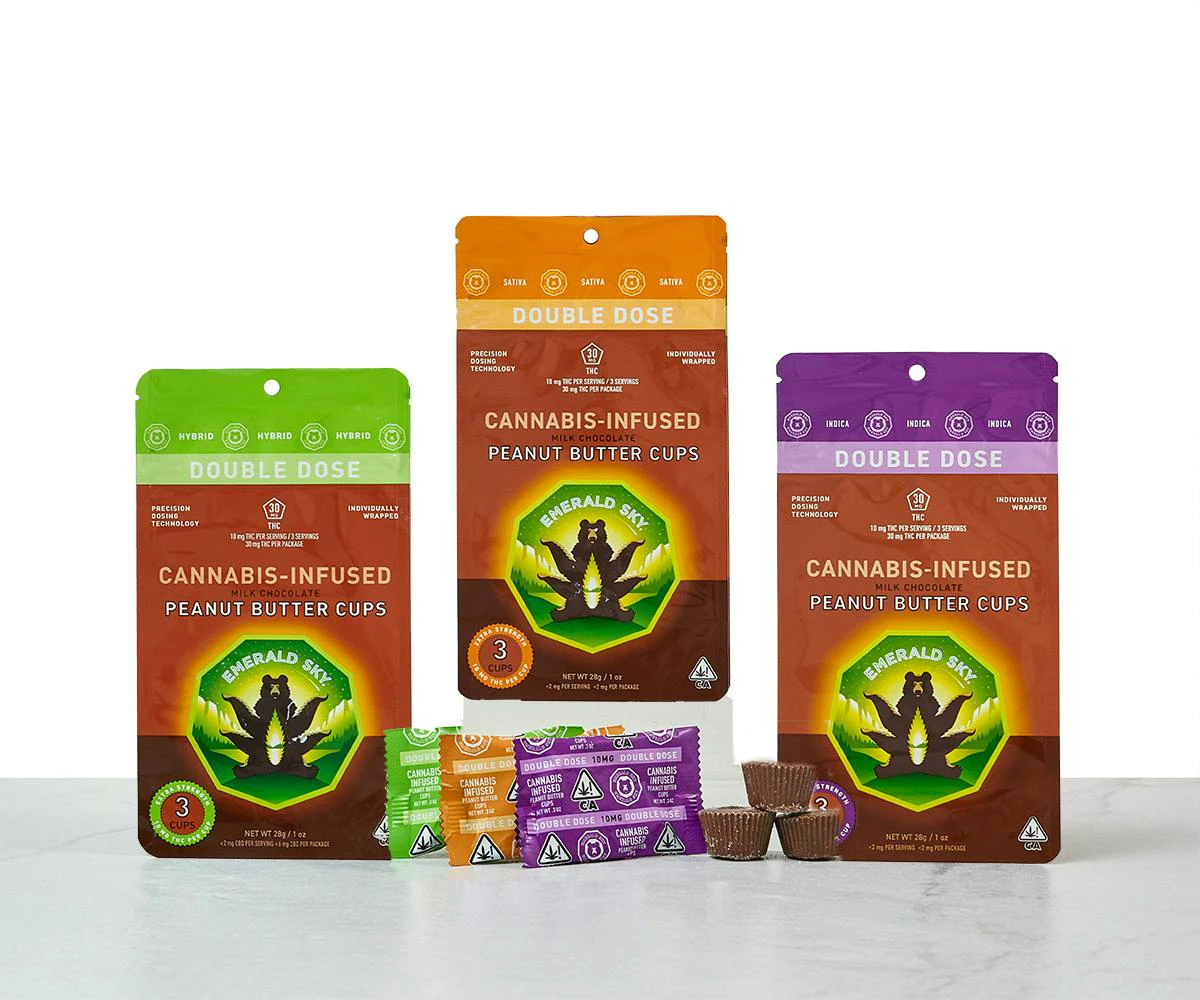Emerald Sky - Emerald Sky Milk Chocolate Peanut Butter Cups - Sativa 100mg 10pk Main Image