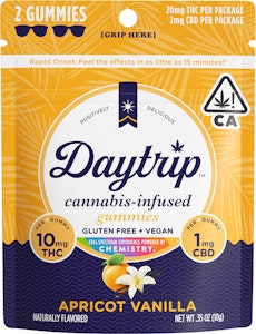 CHEMISTRY - 2pk - Apricot Vanilla Daytrip Gummies - Chemistry