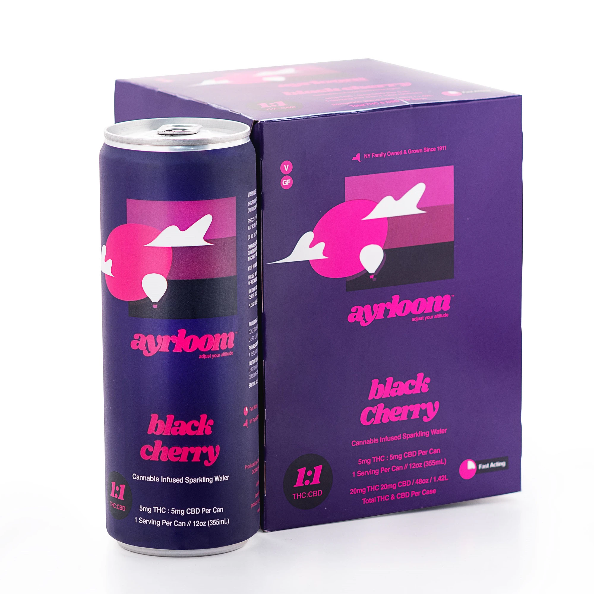 ayrloom - Ayrloom - Black Cherry 1:1 5mg 4pk  Main Image