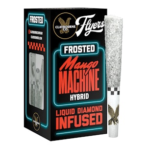 CLAYBOURNE CO. - CLAYBOURNE - Infused Prerolls - Mango Machine - Frosted Flyers - 5PK - 2.5G