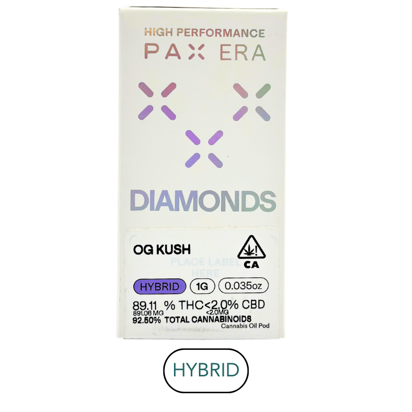 pax diamond pods - Diamonds - OG Kush - Vape Pod - 1.0g - High Seas Flavored Vape Ban by breeze_disposables Color:Prism Rainbow