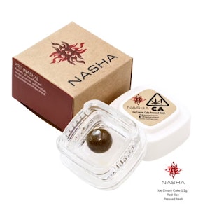 NASHA - Ice Cream Cake - Red Pressed Hash Ball - 1.2g (I) - Nasha