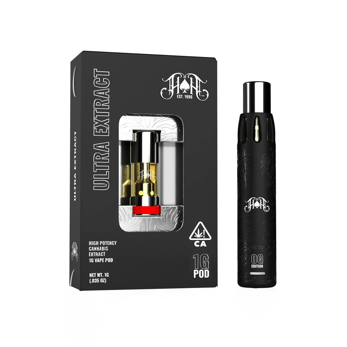 Heavy Hitters - Heavy Hitters - Acapulco Gold | Sativa - Ultra Extract High Potency Oil - 1G Cart | V20 Main Image