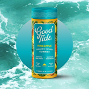 Northwest Confections, NM - GT- Good Tides Pineapple Hash Rosin Gummies (10mg / 10pcs / 100mg) Sativa