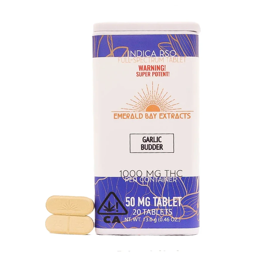 Emerald Bay Extracts - GARLIC BUDDER 50MG TABLETS 1000MG - EMERALD BAY EXTRACTS Main Image