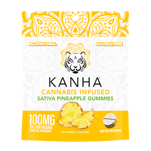 KANHA - Pineapple | 100mg | 10-pack Gummies | Kanha