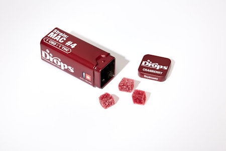 DROPS - Cranberry 20 Piece (1:1 CBD:THC) Drops