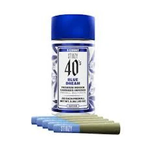 STIIIZY - [STIIIZY] Infused Preroll 5 Pack - 2.5g - 40s Blue Dream (S)