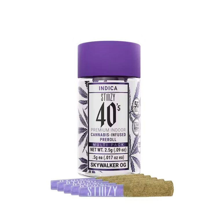 STIIIZY - Stiiizy - 5pk Infused Prerolls - Skywalker OG Main Image