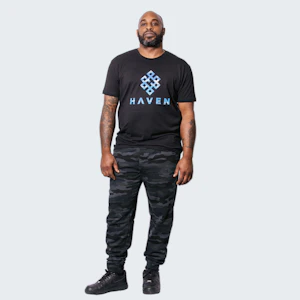 Haven - Haven - Camo Black Sweatpants (S)
