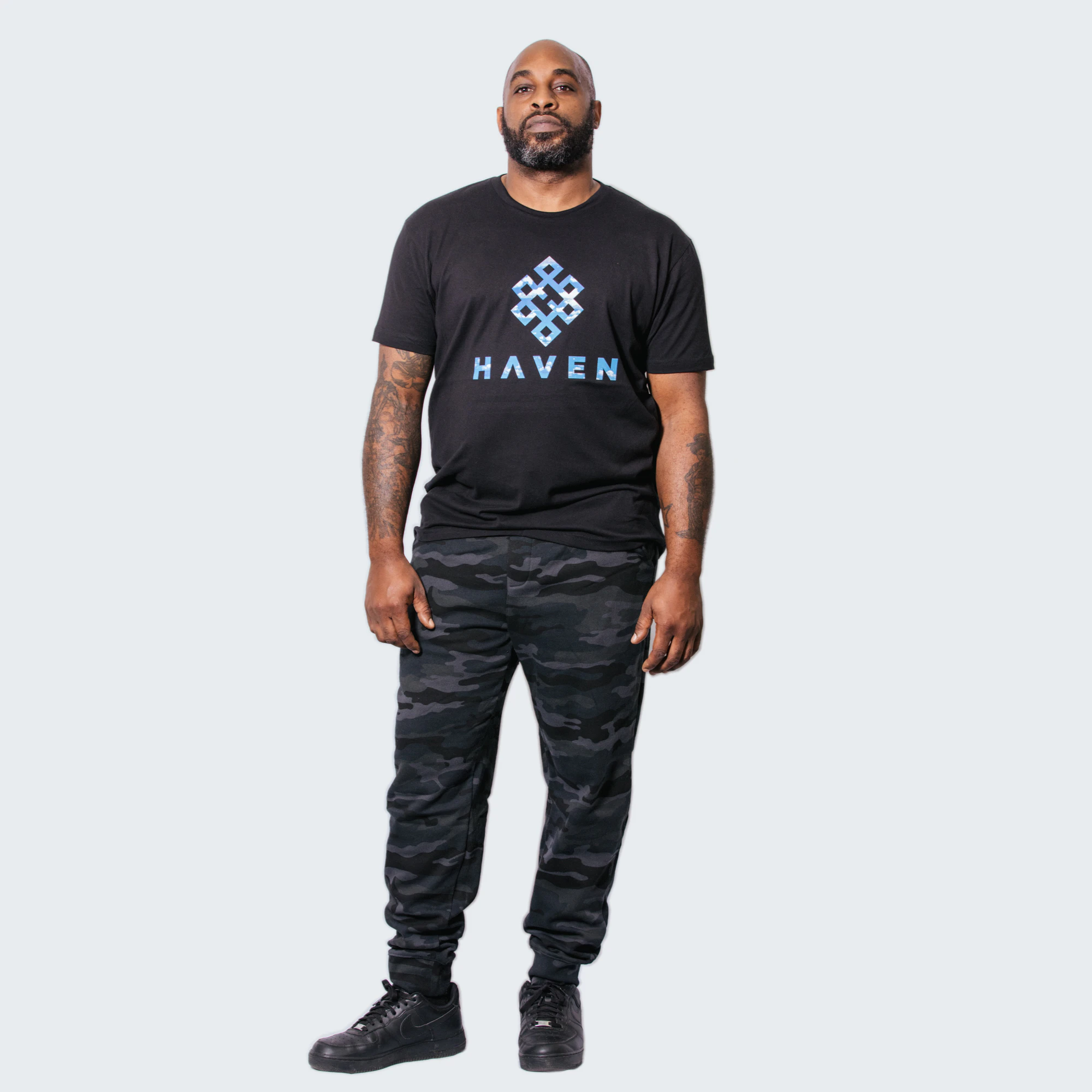 Haven - Haven - Camo Black Sweatpants (XS) Main Image