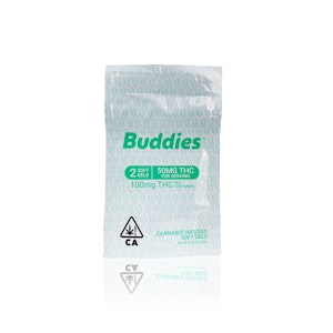 BUDDIES - BUDDIES - Capsules - THC Soft Gels 50MG - 2-Count - 100MG