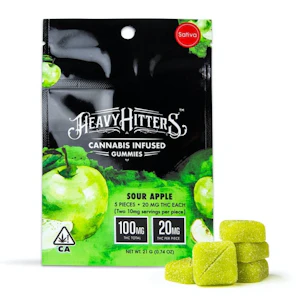 Heavy Hitters - Heavy Hitters - Sour Apple - 100mg gummies