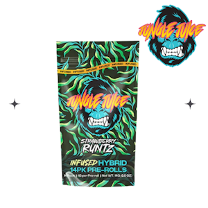 Jungle Juice - Jungle Juice Infused Preroll Pack 14pk Strawberry Runtz 14g