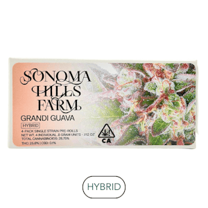 SONOMA HILLS FARM - Sonoma Hills Farm - Grandi Guava - Preroll Pack - 4pk - 3.2g