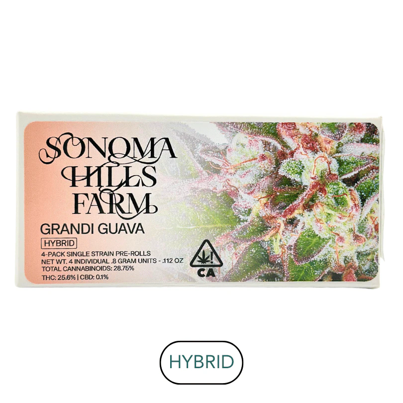 Sonoma Hills Farm - Sonoma Hills Farm - Grandi Guava - Preroll Pack - 4pk - 3.2g Main Image