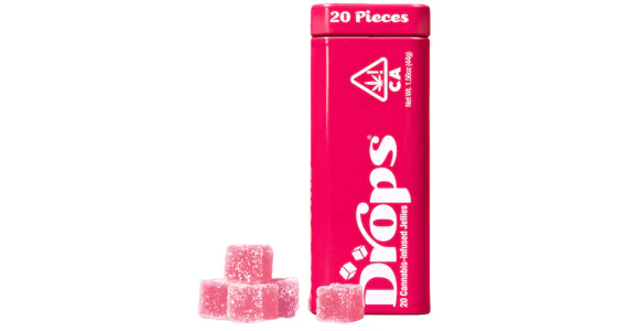 Drops - Drops - Raspberry 2:1 THC:CBD Live Rosin Gummies - 150mg