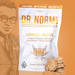 DR. NORM'S - [DR. NORM'S] EDIBLE - COOKIES - 100MG - PEANUT BUTTER CHOCOLATE CHIP (S)