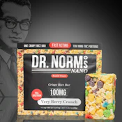 Dr Norms Fast-Acting Nano Very Berry Crunch Rice Bar 100mg