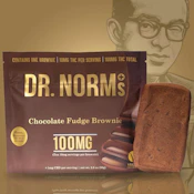 [Dr. Norm's] Infused Brownie - 100mg - Chocolate Fudge (H)
