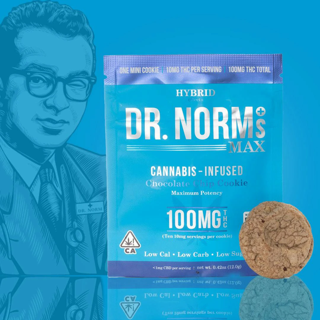 Dr. Norm's - [Dr. Norms] Cookies 10 pack - 100mg - Chocolate Chip (H) Main Image