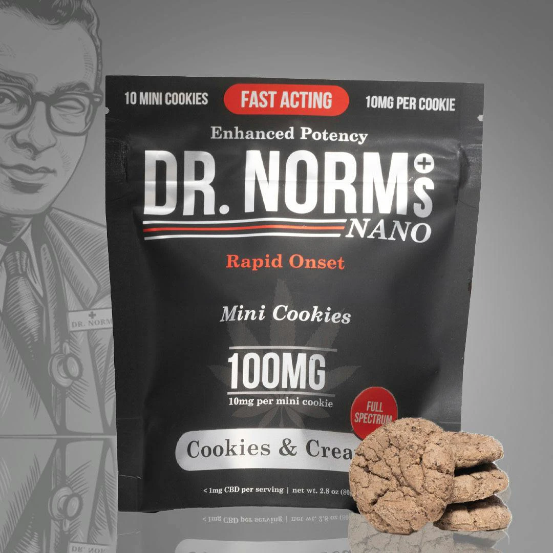 Dr. Norm's - Dr Norms Cookies & Cream Fast-Acting Nano 10mg Cookies Main Image