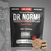[Dr. Norm's] NANO Cookies 10 Pack - 100mg - Cookies N Cream (H)