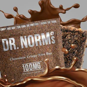 [Dr. Norm's] Infused Crispy Rice Bar - 100mg - Milk Chocolate - Gluten Free