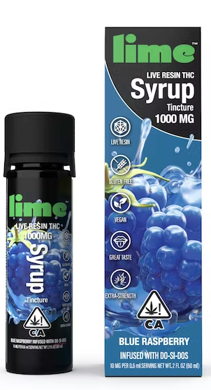 Lime - Blue Raspberry Live Resin Syrup 1000mg - Downtown ...