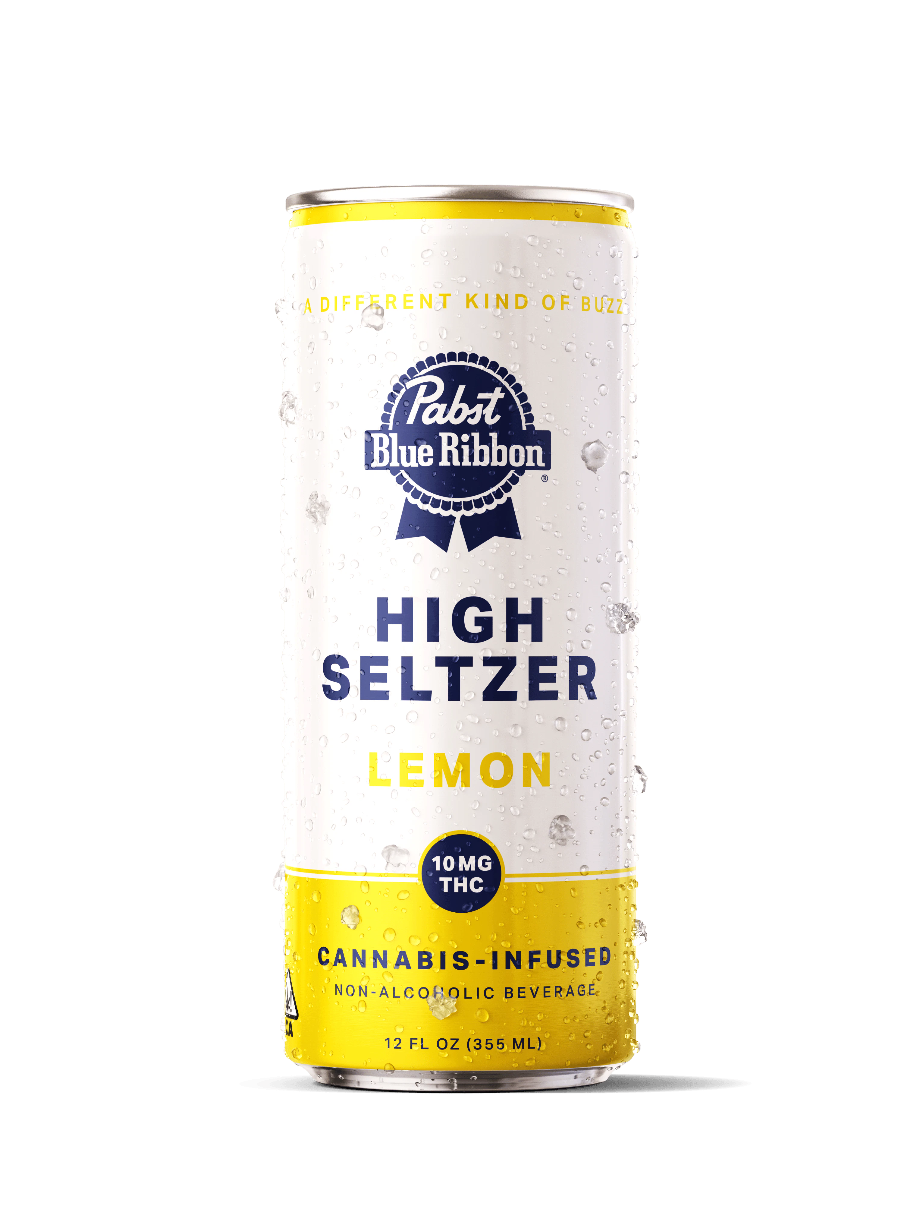 Pabst (PBR) - PABST | PBR Infused High Seltzer - LEMON | 10mg | Single Can Main Image