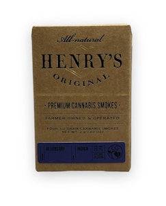 Henry's Original - Blueberry Preroll 4 Pack