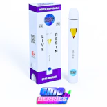 GMO Berries -Indica- 79.66% THC | 2g Live Resin (Disposable Vape) | Moon Dust   - SSS1 Back