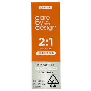 CARE BY DESIGN - Care By Design - 2:1 - Full Spectrum CBD Drops - Tincture - 15ml