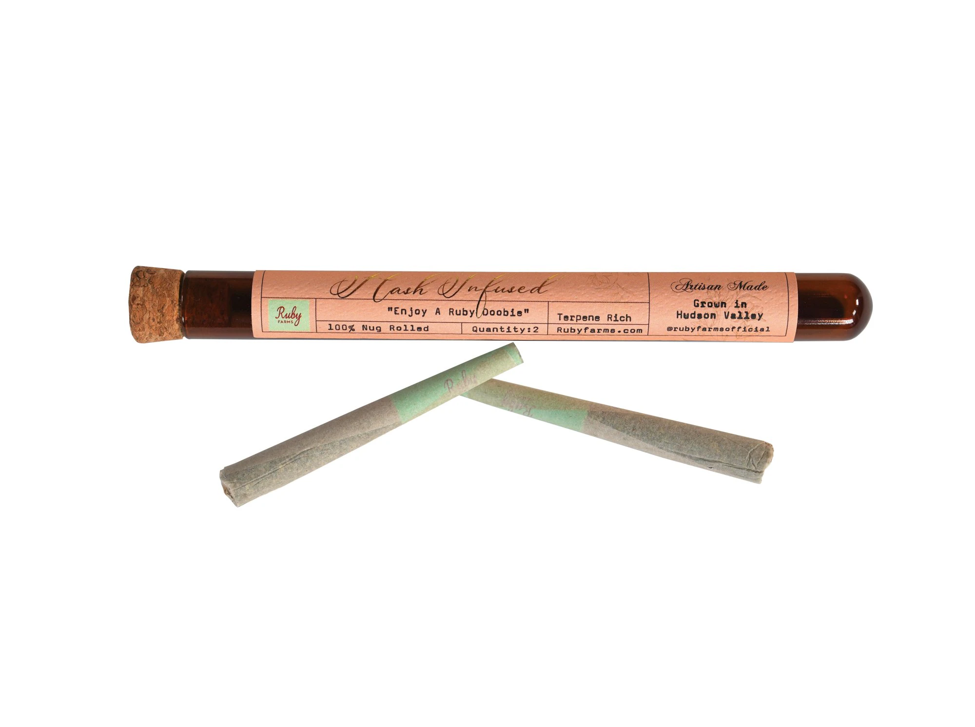 Ruby Farms - Ruby Farms | Hash Infused Doobies | Tangerine Dream | 2-Pack | 0.5g Main Image