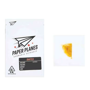 Paper Planes Extracts - 1g Bacio x G41 Cured Resin Shatter - Paper Planes