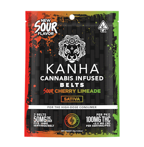 KANHA - Kanha - Cherry Limeade Sour Belts - 100mg