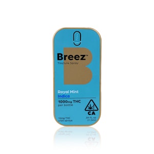 BREEZ - BREEZ - Tincture - Royal Mint Spray - Hybrid - 1000 MG