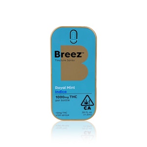 BREEZ - BREEZ - Tincture - Royal Mint Spray Indica - 1000 MG