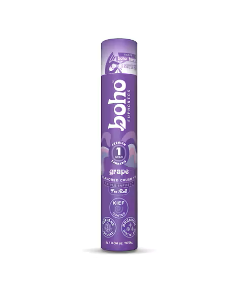 BOHO BURST | Grape | Double Infused | 1g/1pk Pre Roll