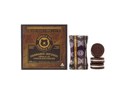 Creme Filled 100mg Chocolate Cookie Indica 10pk - Emerald Sky