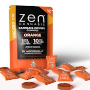 ZEN - Orange THC:CBD 1:10 Gummies