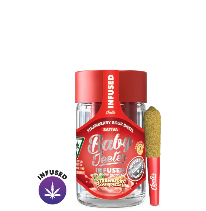Jeeter - Jeeter - Strawberry Sour Diesel - 5pk Infused PreRolls Main Image
