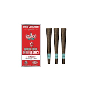 PRESIDENTIAL - Strawberry | (3pk) .7g Moon Rock Mini Blunts | Presidential
