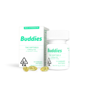 Buddies - Softgels - 1000mg (10 Capsules) - Buddies